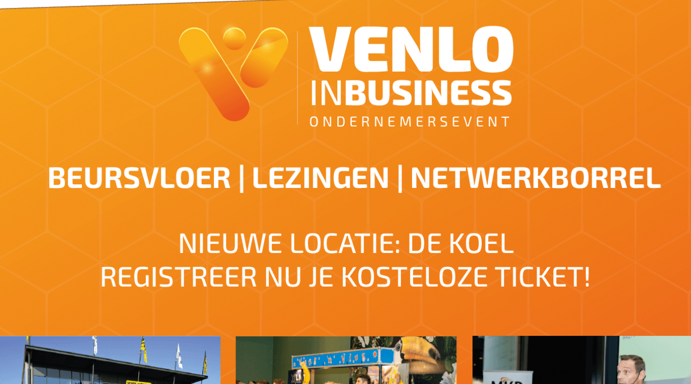 Kom jij ook naar Venlo in Business op 6 juni?